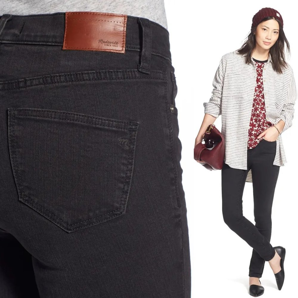 Madewell 10-Inch High Riser Skinny Skinny Jeans in Lunar 26 - Picture 8 of 8